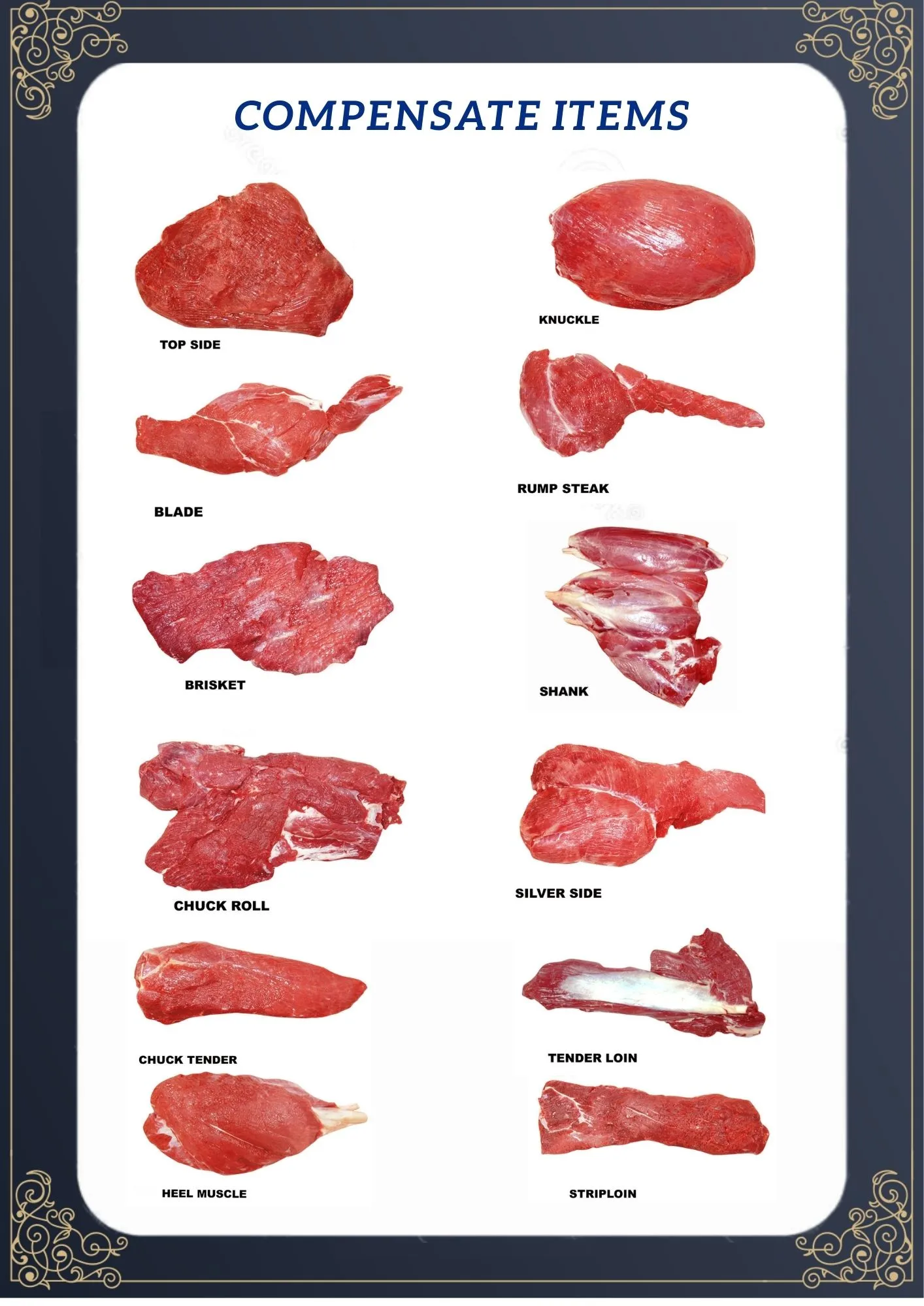Halal Frozen Buffalo Meat for Export – VL 93 / 95 / 98 – Whole Body Parts & Boneless – India ad photo