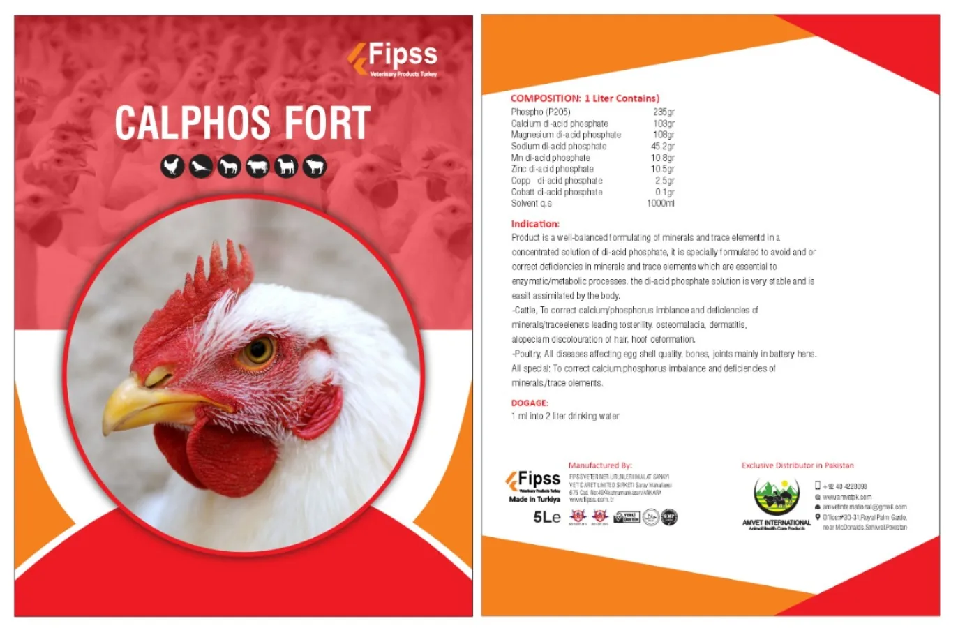 Calphos Fort – Phosphorus & Calcium Bone Strengthening Formula for Poultry & Livestock ad photo